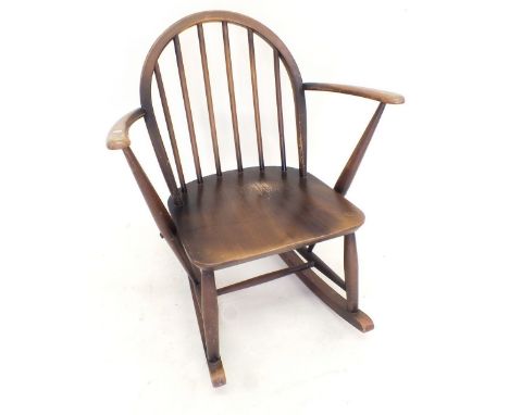 An small stick back Ercol rocking chair