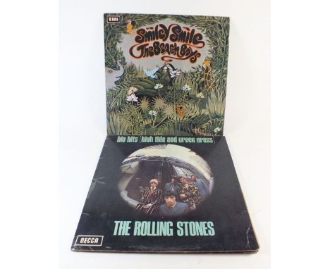 A Rolling Stones record Big Hits (High Tide and Green Grass) TXL 101&nbsp;&nbsp;and a Beach Boys LP Smiley Smile T9001 Mono