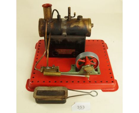 A Mamod static steam engine