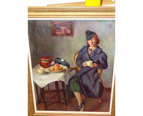 DOROTHY HEPWORTH (1898-1978) (ARR) PAINTING UNDER THE GUISE OF PATRICIA PREECE (1900-1971) (ARR) PORTRAIT OF A YOUNG WOMAN DR