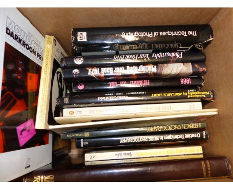 BOOKS, PHOTOGRAPHY.   A COLLECTION ON CAMERA TECHNIQUES TO INCLUDE LIGHTING, NUDES, ETC TOGETHER WITH HISTORY AND VARIOUS ANN