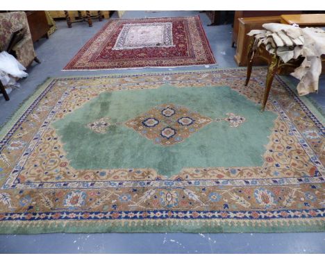 A TURKISH OUSHAK CARPET.   380 x 280cms.