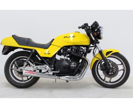 SUZUKI GSX1100E (1983) REG NO KEG 557Y GSX1100E- THIS CUSTOMISED 1983 GSX, SUPPLIED NEW ABROAD AND IMPORTED IN 1998, THE SIDE
