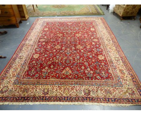 A PERSIAN SAROUK MAHAL CARPET.   348 x 260cms.