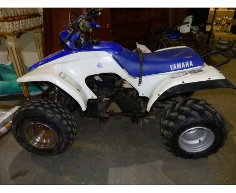 A YAMAHA QUAD MOTOR VEHICLE FOR RESOTRATION /SPARES - ENGINE REMOVED BUT PRESENT