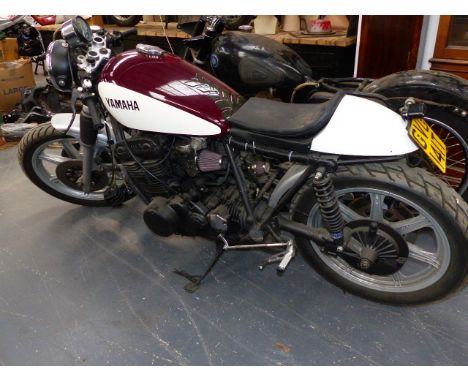 YAMAHA XS750 (1979) GVG141T VIN IJ7-355342 ENGINE NO 1T5-104429 - A PART COMPLETED CAFE RACER PROJECT- NO MOT - SORN.