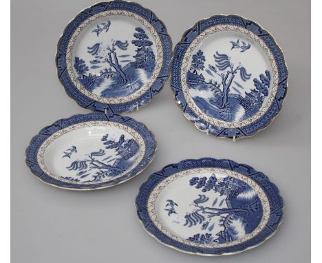 A Royal Albert Old Country Roses teapot and cover, preserve pot, four mugs, six fruit dishes and other similar wares, togethe