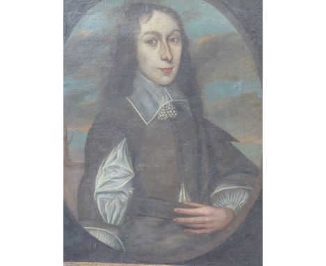 Old master portrait of a gentleman. Oil on canvas in carved giltwood frame