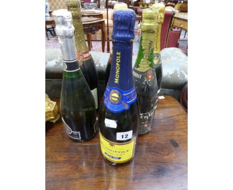 A 1999 Bollinger champagne together with four other bottles of champagne and one sparkling wine