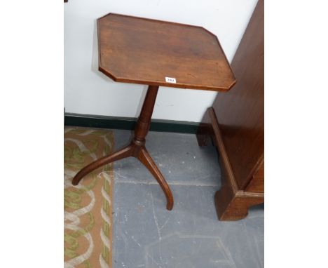 A George III fruitwood tripod table 