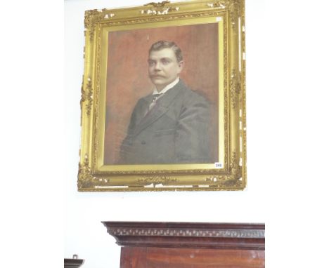 Joshua Smith (Eng/Canadian early 20th.C.) Portrait of a gentleman, signed watercolour