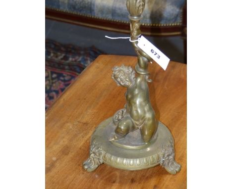 A bronze Italiante figure with writhing serpents mounted as a lamp possibly American