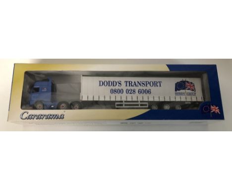 Cararama 1/50 scale Dodds Transport curtainside lorry boxed new ex shop stock