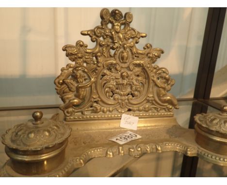 Edwardian style desk tidy / inkwell