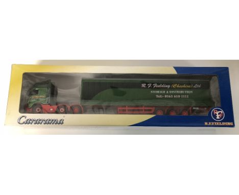 Cararama 1/50 scale Volvo FH curtainside R F FIELDING (CHESHIRE) LTD Woodford new ex shop stock