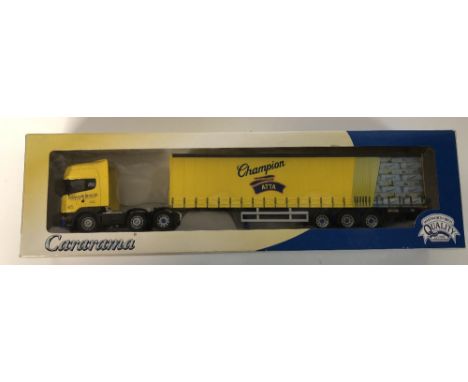 Cararama 1/50 scale Sania topline truck Whitworth Bros Ltd new ex shop stock