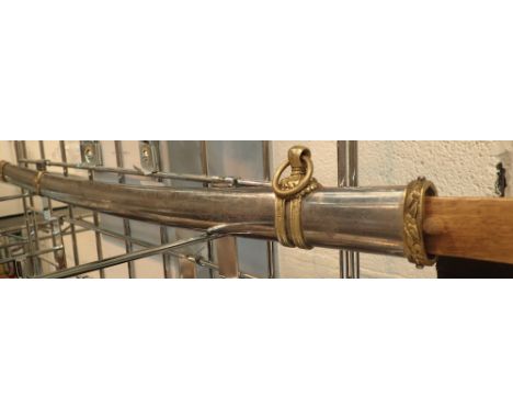 Japanese steel scabbard L: 74 cm