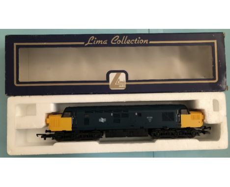Lima OO gauge BR blue with yellow ends Class 37 112 diesel locomotive complete with original box