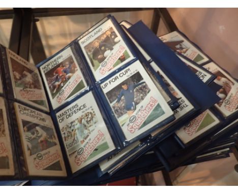 Collection of football trading cards CONDITION REPORT: They are Esso Squelchori sets of 16 booklets and there are approximate