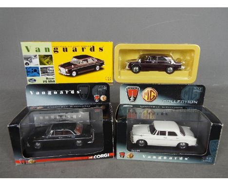 Corgi Vanguards - 3 x boxed limited edition Rover P5 models, # VA06904 in Burgundy, number 489 of 4000 produced, # VA06907 in