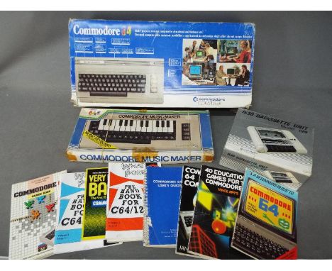 Commodore - A collection of vintage computer equipment including boxed Commodore 64 computer with power lead, a boxed 1530 Da