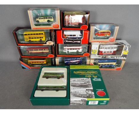 EFE, Corgi Original Omnibus - 12 boxed diecast 1:76 scale model buses and a tram. Lot includes EFE Aldershot &amp; District G