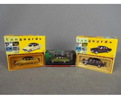 Corgi Vanguards - 3 x boxed Rover P6 models including #VA06500 3500 V8 in Almond Yellow, # VA06505 limited edition 3500 V8 in