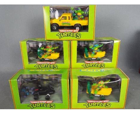 Scalextric by Hornby - five Teenage Mutant Hero Turtle models comprising C.338 Turtle Skateboard 'Michaelangelo', C.422 Turtl