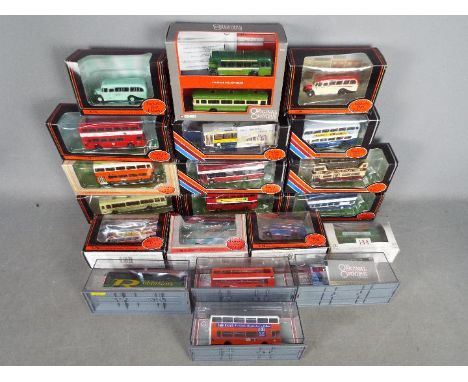 EFE, Corgi Original Omnibus - 20 boxed 1:76 scale diecast model buses. Lot includes EFE #20122 Bedford OB 'Skill's'; #20406 B