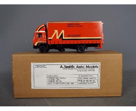 Alan Smith Auto Models - A boxed BBU6774 1:48 scale white metal Leyland DAF Roadrunner in livery of 'Multipart'. The model ap