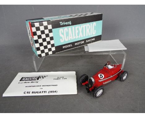 Tri-ang Scalextric Vintage Car Racing - a Graham Perris C/95 Bugatti (1934) issued in a Limited Edition 108 of 200 with certi