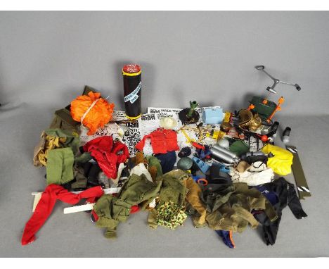 Palitoy, Hasbro, Other - A collection of mainly vintage Action Man equipment, uniform parts and accessories. Lot includes a s
