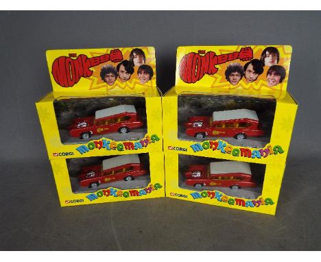 Corgi - 4 x boxed Pontiac GTO Monkeemobile models # CC54205. These models from 2001 all appear Mint in Near Mint boxes with o