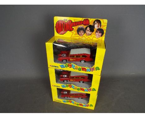 Corgi - 3 x boxed Pontiac GTO Monkeemobile cars # CC54205. These models from 2001 all appear Mint in Near Mint boxes with onl