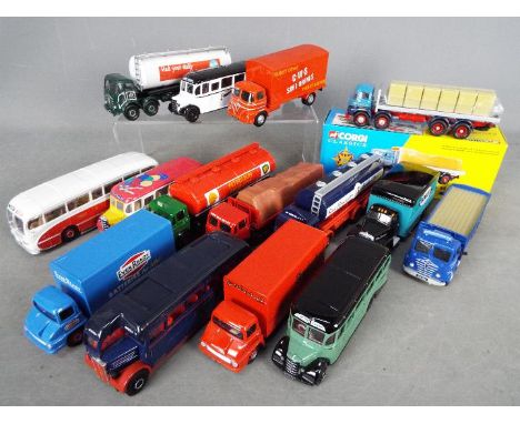Corgi Classics - 15 unboxed Corgi Classics diecast vehicles. Lot includes Foden Milk Tanker; Ford Thames Trader 'Ever Ready';