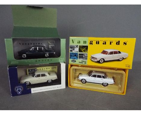 Corgi Vanguards - 3 x boxed limited edition Rover P6 models including # VA27005 1999 Gaydon Show edition 2000TC in white with