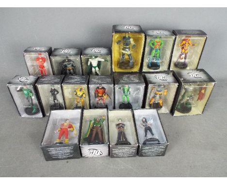 Eaglemoss - A collection of 17 DC Super Heroes metal figures by Eaglemoss. Lot includes Doomsday; Batman; Shazam; Flash and s