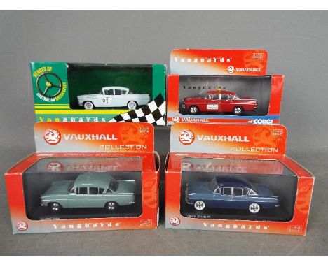 Corgi Vanguards - 4 x boxed Vauxhall Cresta and Velox PA models including # VA0648 limited edition in Alpine Green one of onl