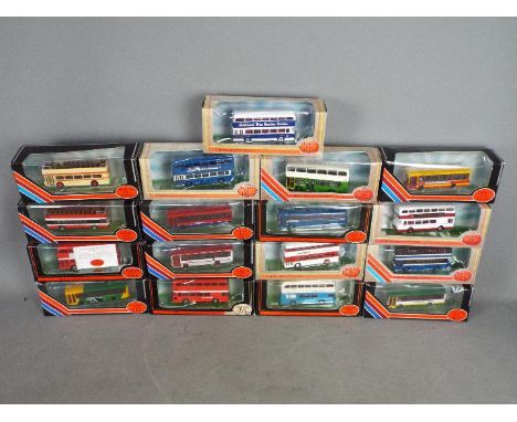 EFE - 17 boxed 1:76 scale diecast model buses by EFE. Lot includes #SB24201 Alexander Fleetline 'Midland Red Showbus 1997 Lim