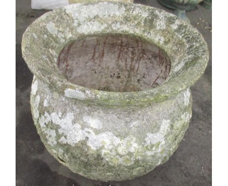 Weathered composition circular planter, with raised rim, W56cm D56cm H50cm POA https://www.bradleys.ltd/quotation-request-for