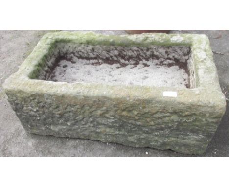 Small weathered stone rectangular trough, W68cm D42cm H25cmPOA  https://www.bradleys.ltd/quotation-request-form