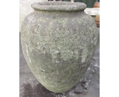 Weathered composite circular tapering planter, W40cm D40cm H54cmPOA  https://www.bradleys.ltd/quotation-request-form