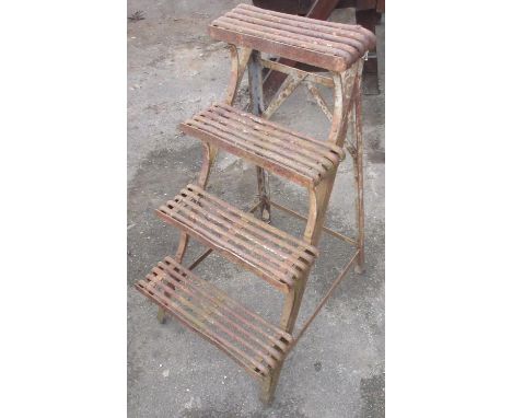Arras style plant stand, four tiers on angular metal supports, W34cm D50cm H74cmPOA  https://www.bradleys.ltd/quotation-reque