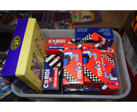 A quantity of Corgi die-cast vehicles in original boxes, to include: - Special Edition Cadbury's Cameo Collection - Zakspeed 