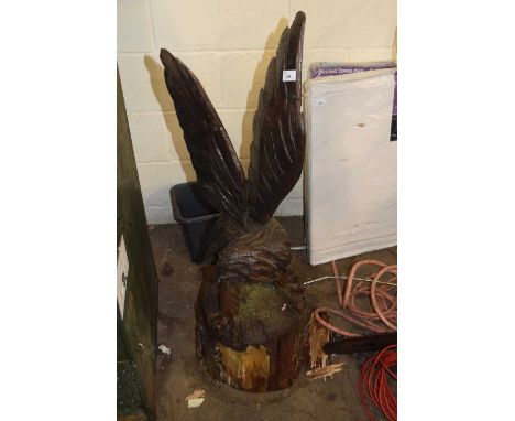 Chainsaw art model of an eagle