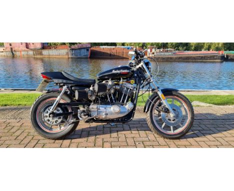 1984 Harley Davidson XR1000. Registration number A691 KJT. Frame number 1HD1CDH34 EY111014. Engine number 1HD1CDH34 EY111014.