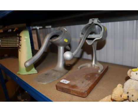 Two vintage food presses