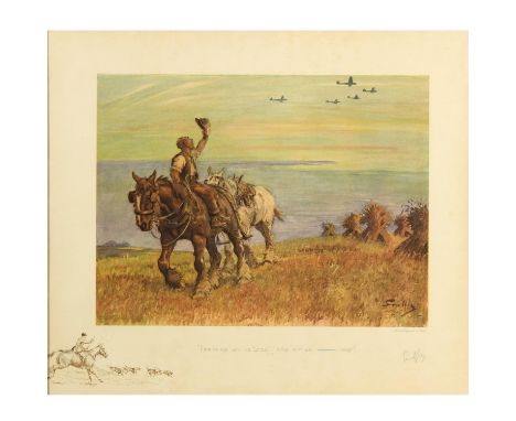 Colour reproduction, with blindstamp and printed remarque with some hand finishing, signed in pencil 33 x 43.5cm.  *CR:  Slig