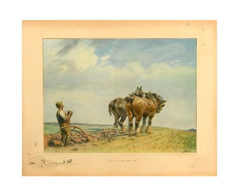 Colour reproduction, the mount with blindstamp and printed remarques and also signed in pencil 45.5 x 61cm.  *CR:  Some fadin