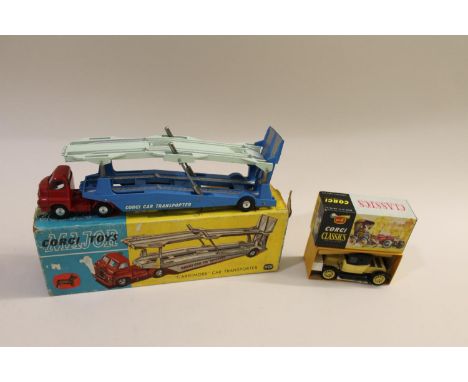 Model No 1101, with a red cab and blue body, and a boxed 9032 Renault Primrose. (2).  *CR:  See images online.  *BP 22.5% (18